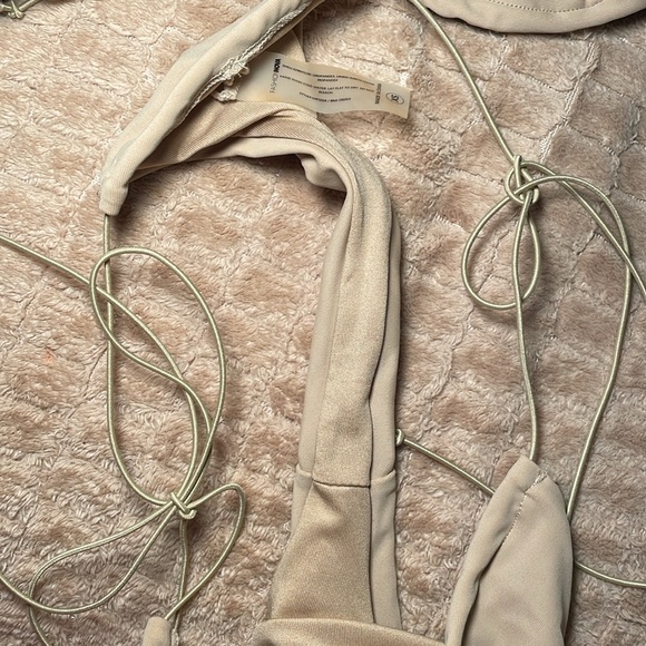 Cream Triangle Bikini Set - Picture 5 of 6